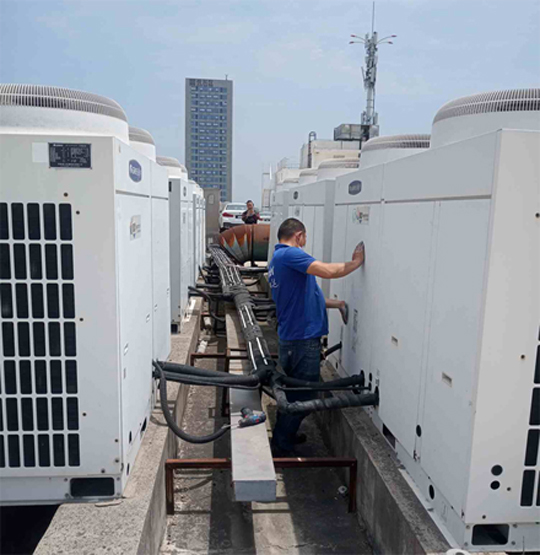 大竹中央空调制热和不制冷系统维修方法